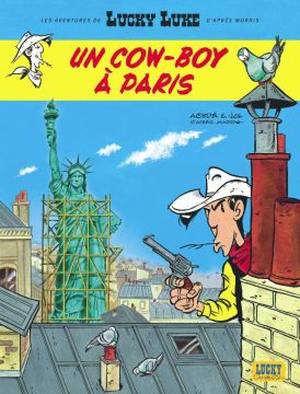 Couverture de Lucky Luke d'après Morris , tome 8: Un cow-boy à Paris