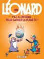 Couverture de Léonard, Tome 38 : Y a-t-il un génie pour sauver la planète ?